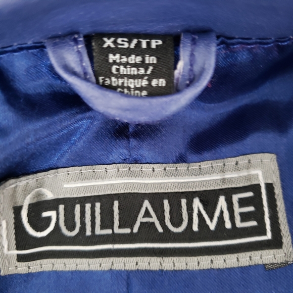 Guillaume Purple Blue Leather Jacket - Picture 5 of 6